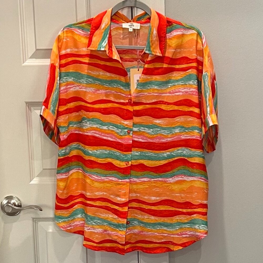 Entro Bright Striped Blouse